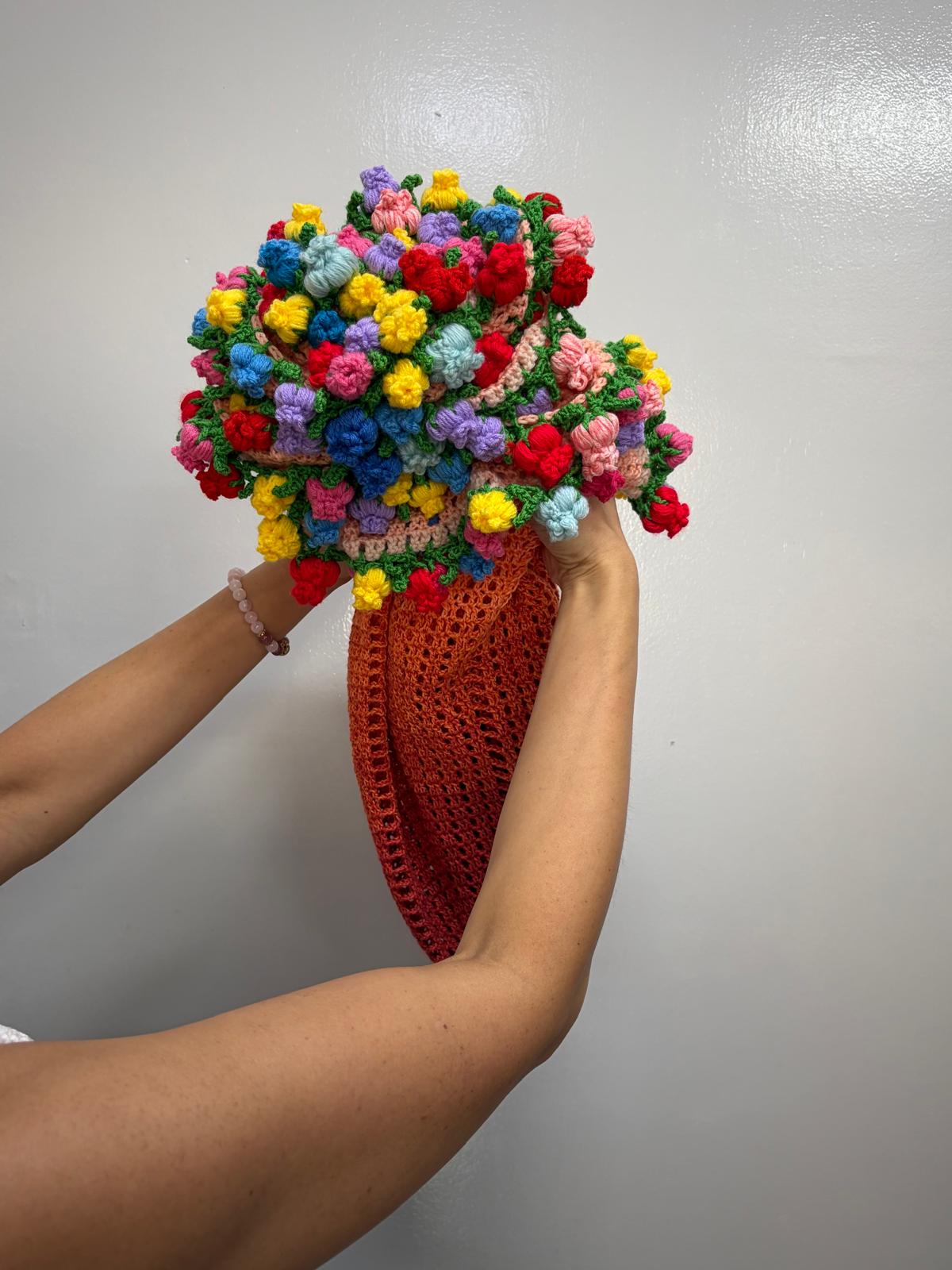 From Mini Coaster to Cozy Luxury: The Handcrafted Blooming Circular Shawl
