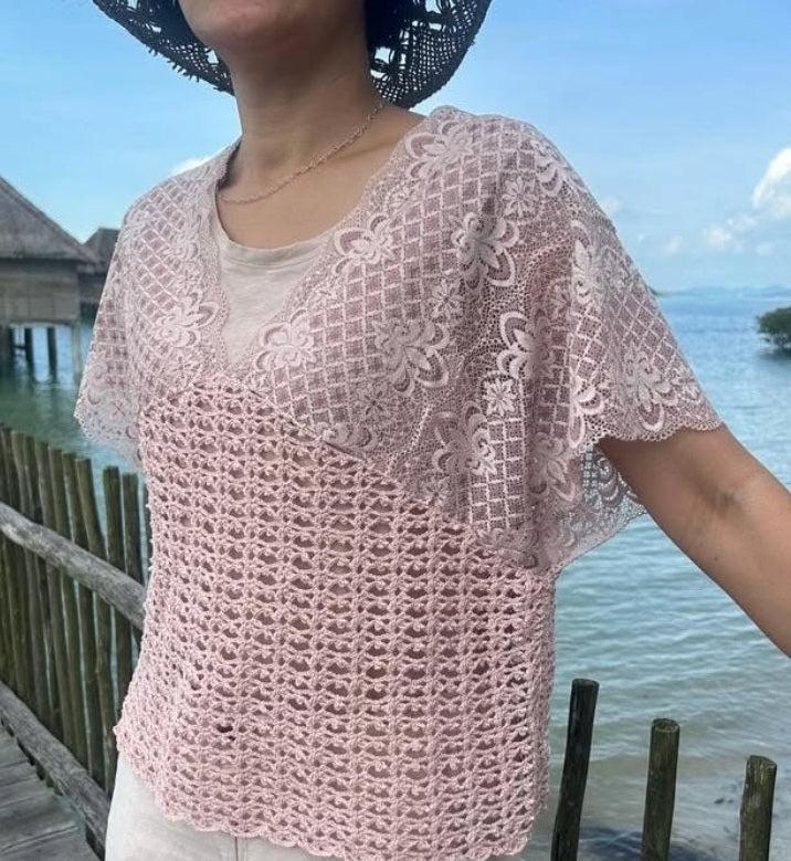 A Crochet lacy top and a Beach Holiday