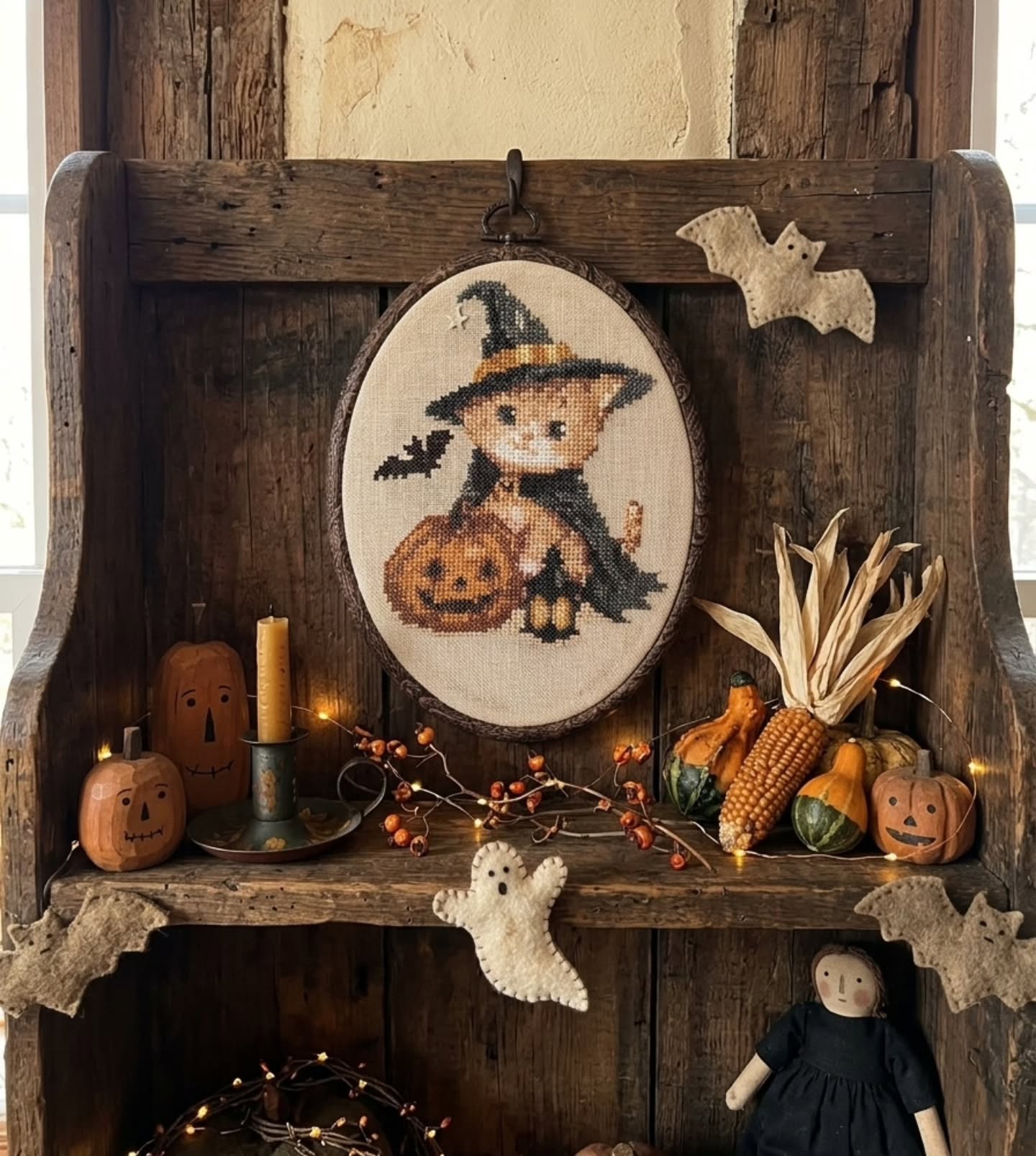 Spooky & Cute: A Free Halloween Cross-Stitch Pattern to Stitch This Weekend