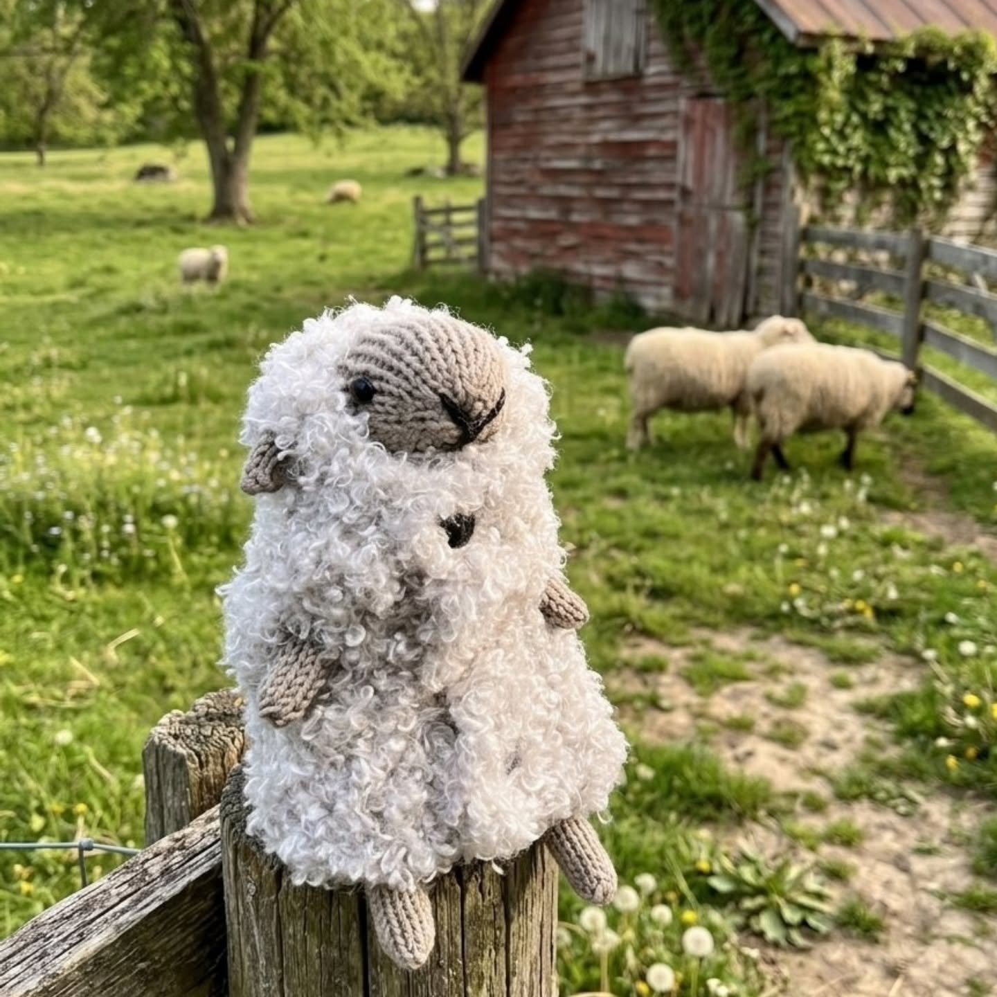 Meet Earl Grey! Free Knit Sheep Pattern (Japanese Knitting Symbols)
