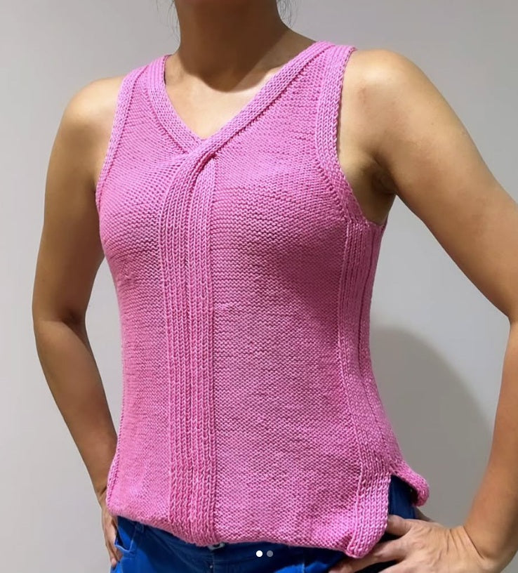 Free knitting pattern~ Criss Cross Top by Purl Soho