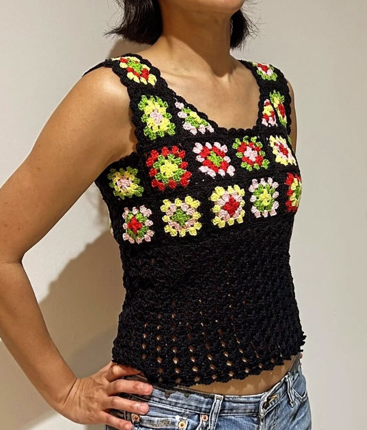 Intermediate Crochet Class: Granny Square Summer Top. Lesson in East Side of Singapore