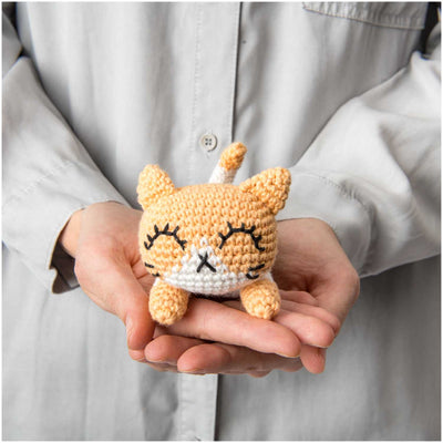 Ricorumi Pocket Pal crochet pattern book by Rico Design, featuring multiple instructions for tiny, portable amigurumi animals and characters