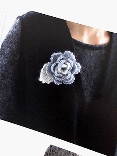 Japanese craft book crochet rose pattern, : Adult Women Knitting Accessories