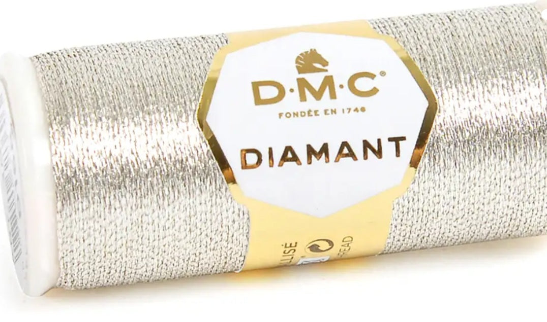 DMC Diamant thread light silver D168