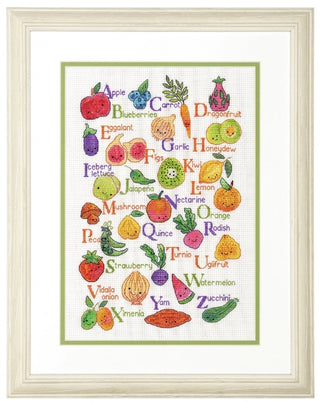 Dimensions Counted Cross Stitch Kit- Fruits and Vegetables