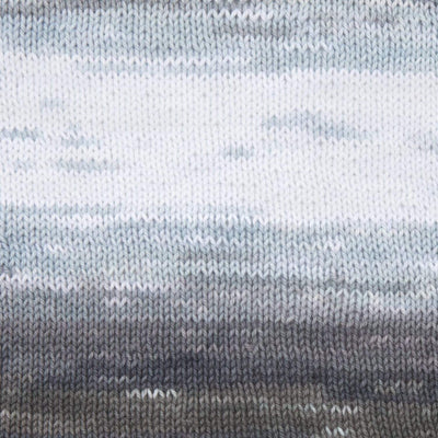Close-up of gray and blue knitted fabric texture using 100% cotton yarn. Suitable for summer wear