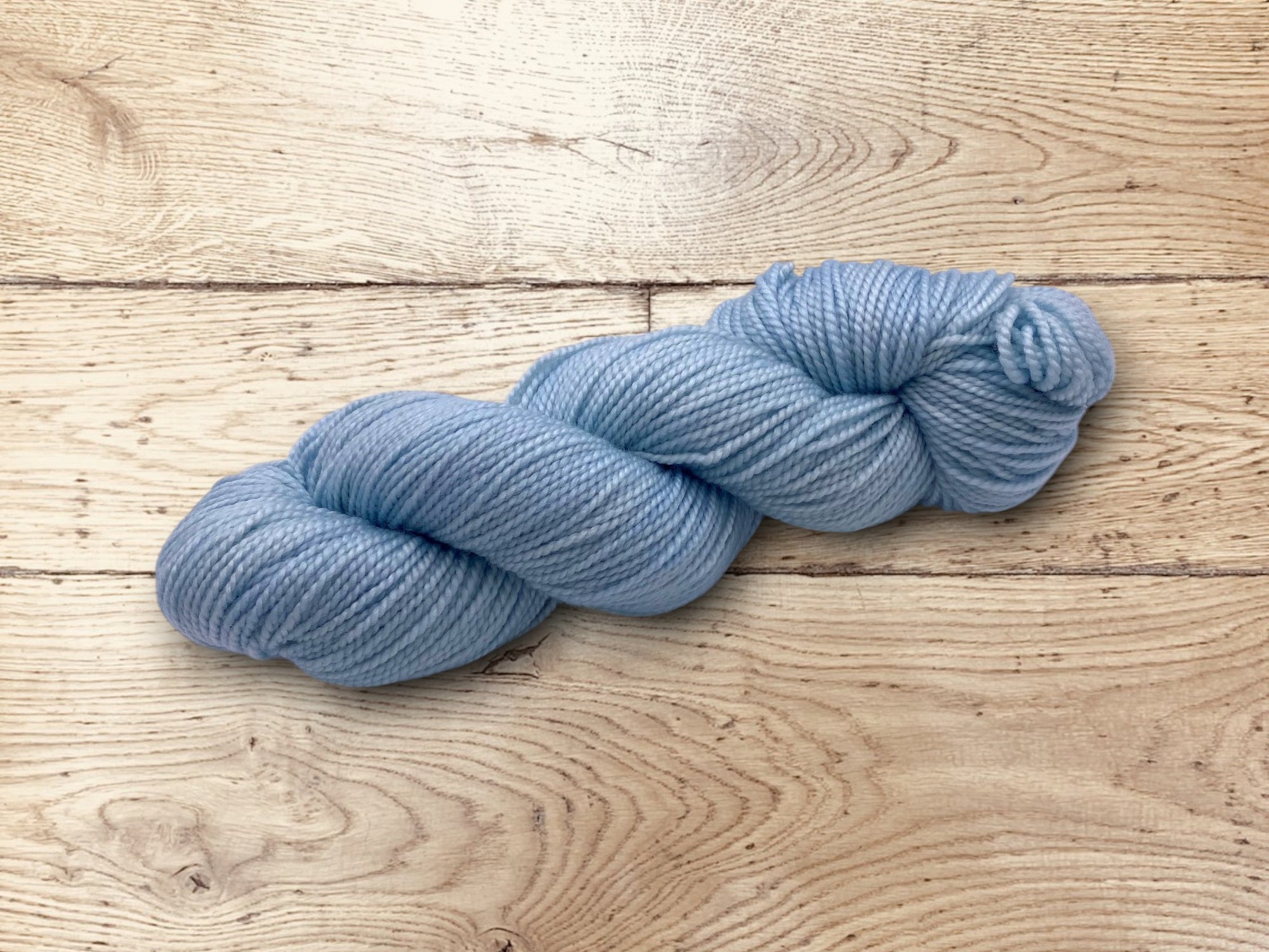 Blue skein of yarn, 100% Superwash Merino for sale