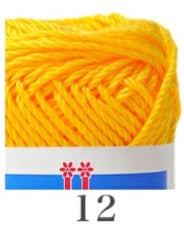 A Sunshine yellow Cotton Nottoc yarn skeins. The yarn is made in Japan and is advertised for crafting and crochet.
100% Cotton Textured Yarn, Hamanaka Japan Knitting Yarn, Premium Summer Crochet Yarn