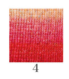 "A 25-gram ball of Hamanaka Linen Floria yarn, made in Japan. This yarn features a beautiful variegated colorway with soft, painterly transitions. The strand has a unique texture reflecting its 49% linen content, blended with 51% acrylic for a soft yet structured finish