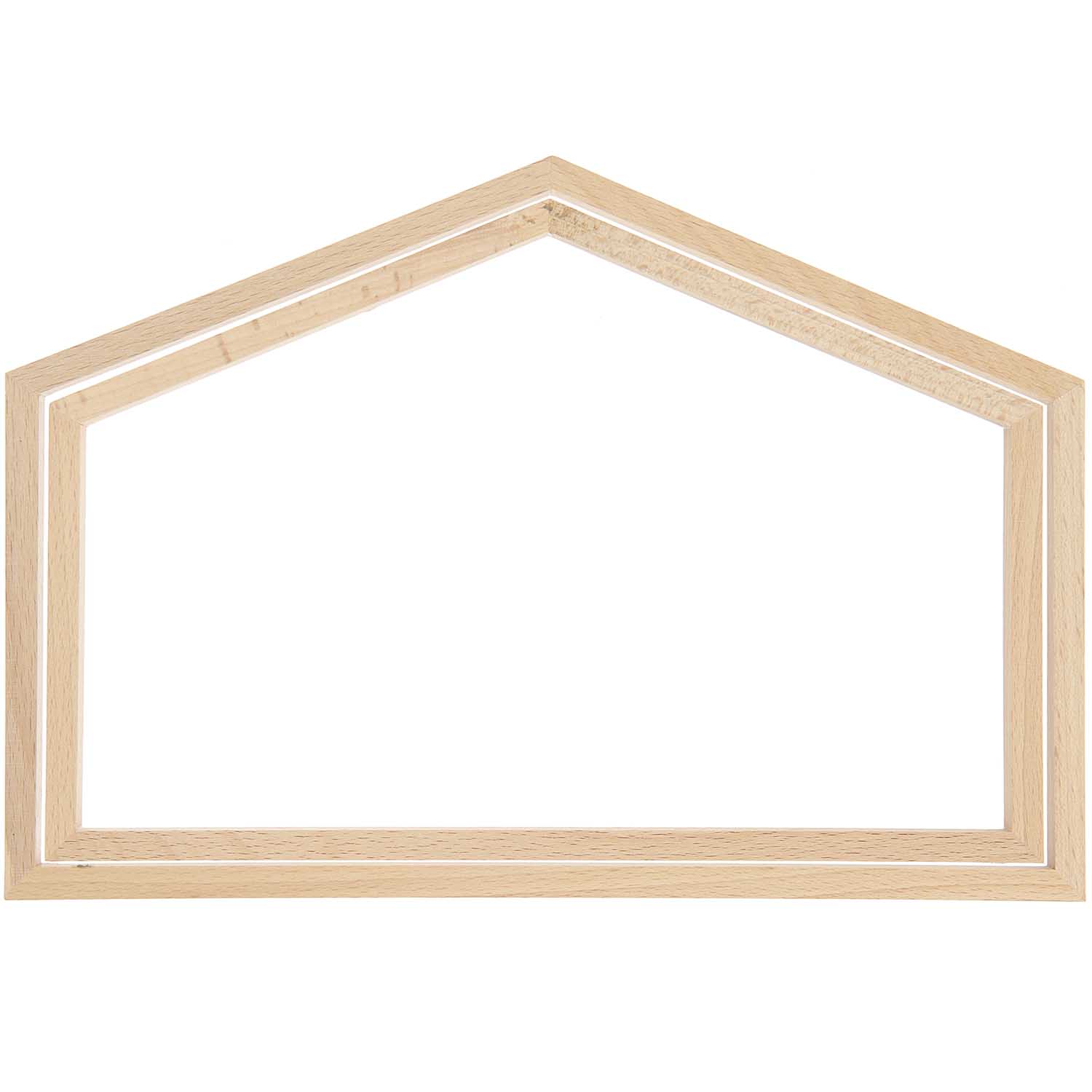 Decorative embroidery House-shaped frame