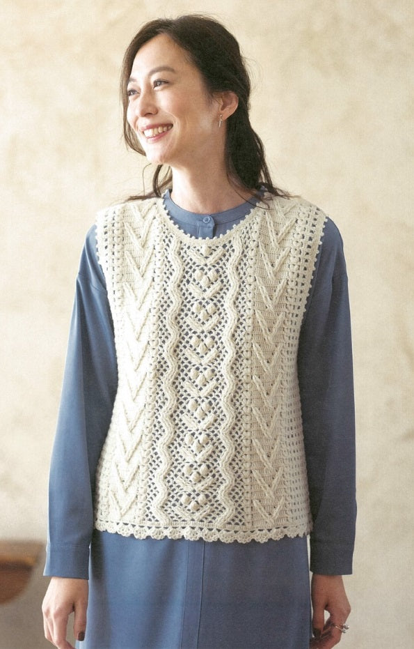 Japanese Crochet Book, Autumn Winter Crochet Patterns, Let’s Knit Series Vol 15, Japanese Stitch Diagrams