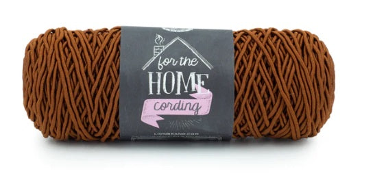 Close-up of the For The Home Cording Yarn, showcasing the tight, rope-like construction that provides excellent stitch definition and structural support for three-dimensional projects