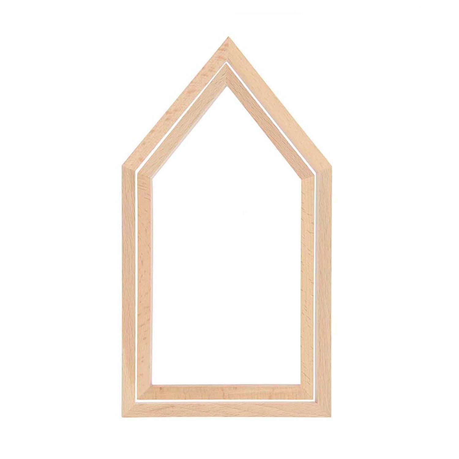 Decorative embroidery House-shaped frame