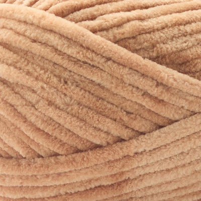 A soft, bulky weight Premier Parfait Chunky yarn perfect for making amigurumi and plush home decor in almond brown colour