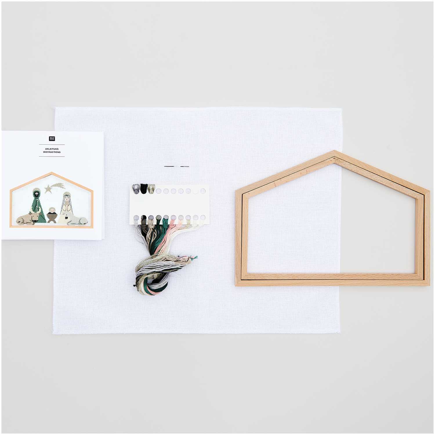 Rico Design: Nativity Scene. The ultimate holiday project! A complete cross-stitch kit for a stunning, boutique-quality heirloom. Celebrate with every stitch