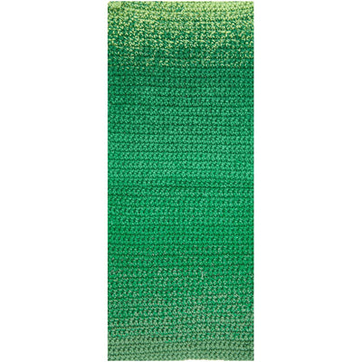 Close-up of the 100% crocheted cotton fiber twist in the Spin Spin yarn, highlighting the matte finish and high-quality ply inn green colour.