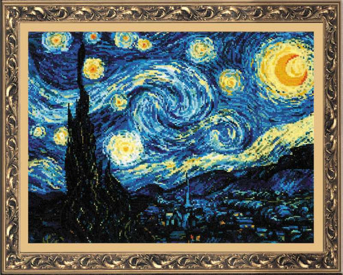 Riolis "Starry Night" after Van Gogh's Painting Cross Stitch Kit