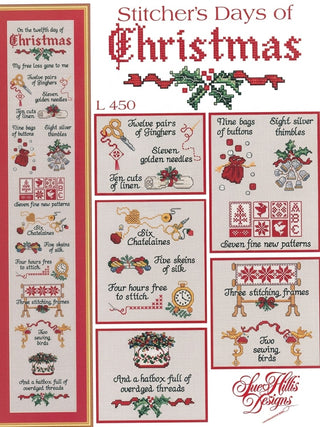 「Stitcher's Days of Christmas」クロスステッチキット｜12日間をテーマにしたニードルワーク