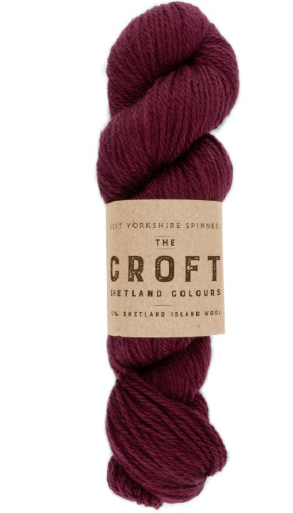 A skein of West Yorkshire Spinners The Croft Aran weight yarn; the ideal 100% wool for heirloom cables, warm sweaters, and durable winter accessories