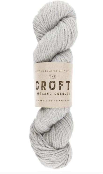 West Yorkshire Spinners The Croft Aran yarn, a rugged and warm 100% Shetland Island wool for traditional British knitting projects