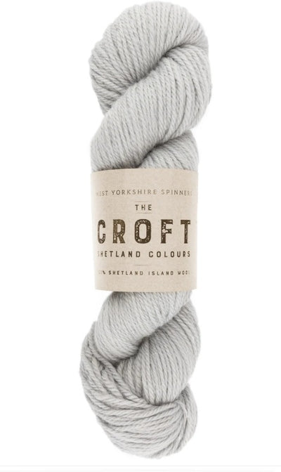West Yorkshire Spinners The Croft Aran yarn, a rugged and warm 100% Shetland Island wool for traditional British knitting projects