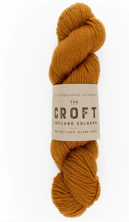 West Yorkshire Spinners The Croft Aran yarn, a rugged and warm 100% Shetland Island wool for traditional British knitting projects
