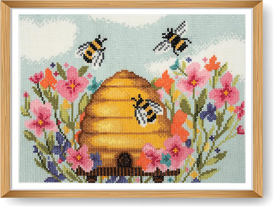 Modern Bee Cross Stitch Kit