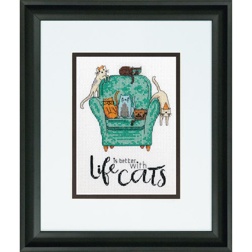 Dimensions Counted Cross Stitch Kit - Playful Cats