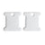 White Plastic Thread Bobbins (30 pieces)