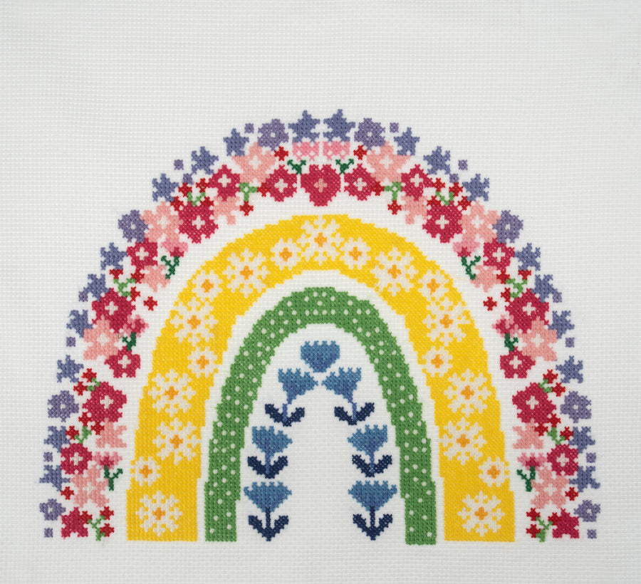 Rainbow Cross Stitch Kit