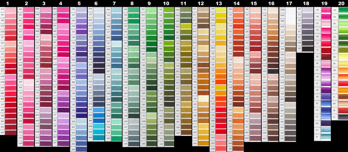 12 pieces DMC Cross Stitching Threads ($1.25 per piece)