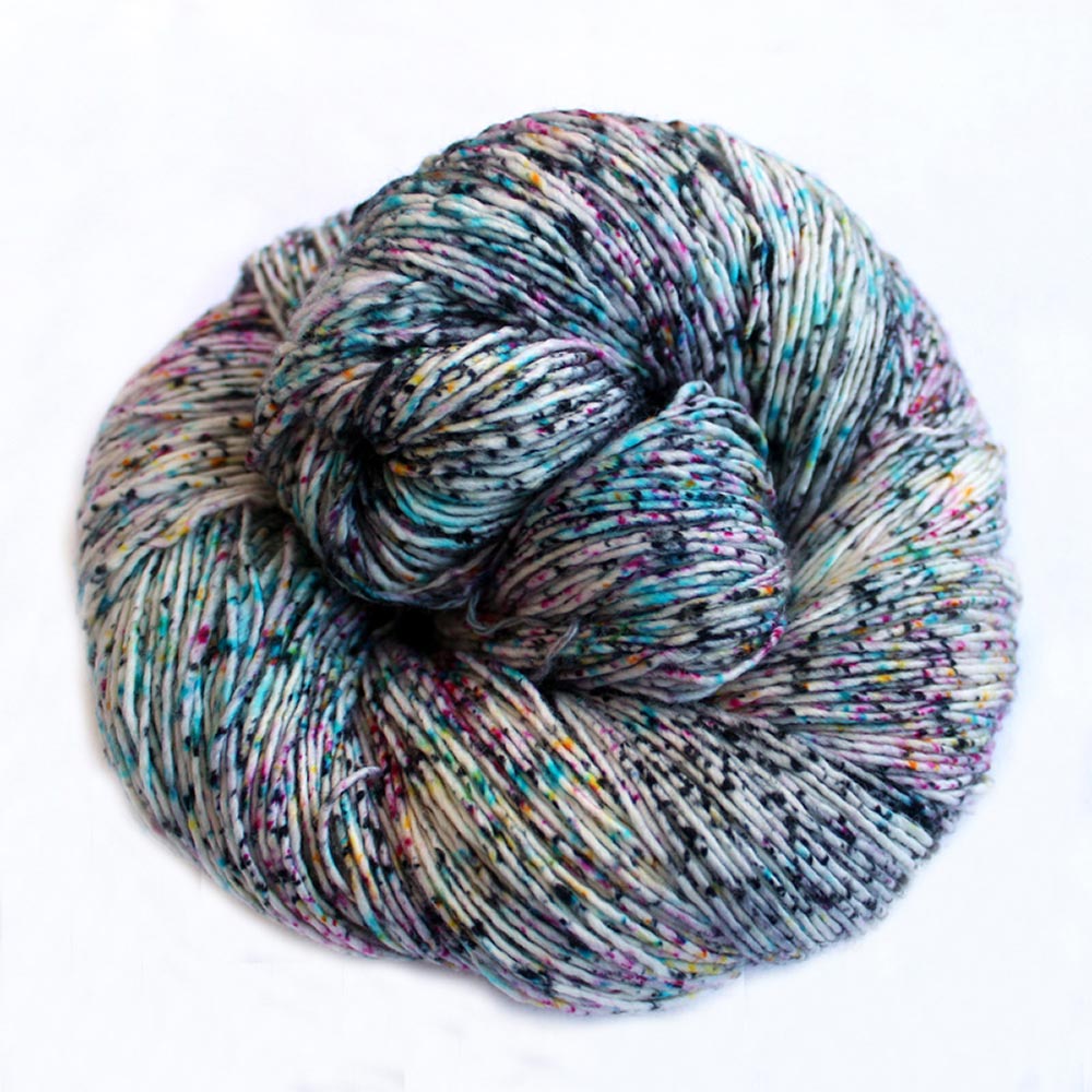 100% Superwash Merino Wool Hand Dyed Yarn in specks of various colour