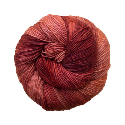 100% Superwash Merino Wool Hand Dyed Yarn in orange colour