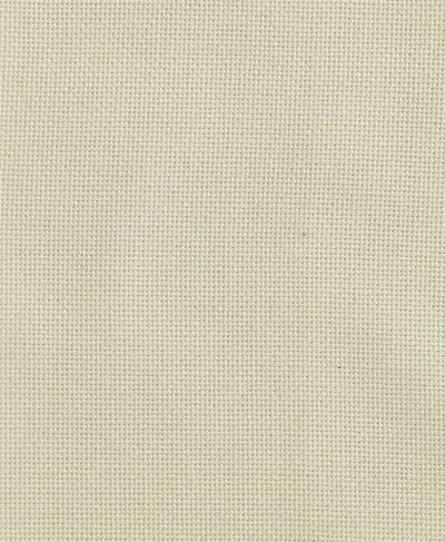 High-quality 28-count evenweave fabric for needlework. The image shows a close-up of the smooth, uniform thread intersections, highlighting the fabric's refined texture which is ideal for detailed cross-stitching 'over two' threads for a classic 14-count look