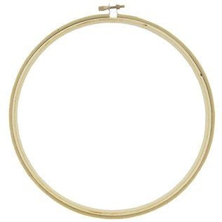 A 4-inch (10cm) natural bamboo embroidery hoop. Best hoop for 4 inch embroidery patterns, small wooden hoops for cross stitch, 10cm embroidery frame for beginners