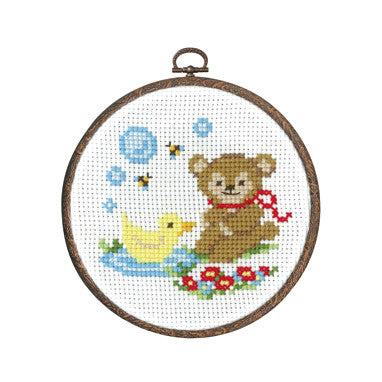 Olympus Cross Stitch Kit - Teddy and Duck