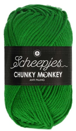 Tired of your favorite sweaters looking "fuzzy" after just a few wears? Meet Scheepjes Chunky Monkey. This Aran-weight powerhouse is crafted from premium Anti-Pilling Acrylic, meaning your blankets, cardigans, and hats will look brand new, wash after wash. It’s the perfect "thick and quick" yarn that doesn't compromise on quality. In emerald color