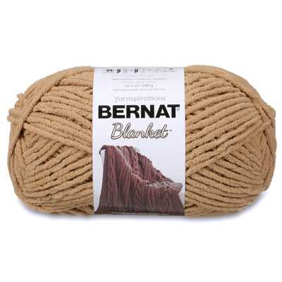 Bernat Blanket Yarn 300g 'Big Ball' in a sand colour a high-yardage chunky yarn for fast-growing DIY home projects and cozy throws