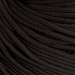 DMC Natura Just Cotton fingering weight yarn, ideal for detailed amigurumi and breathable summer garments, shown in a 50g ball in black colour