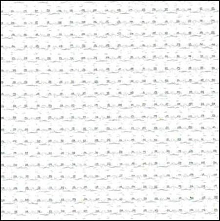 A close-up of premium 16-count Aida cloth, showcasing its precise even-weave grid. The fabric features a crisp, firm texture in a neutral tone, ideal for detailed cross-stitch projects that require a cleaner, more refined look than standard Aida