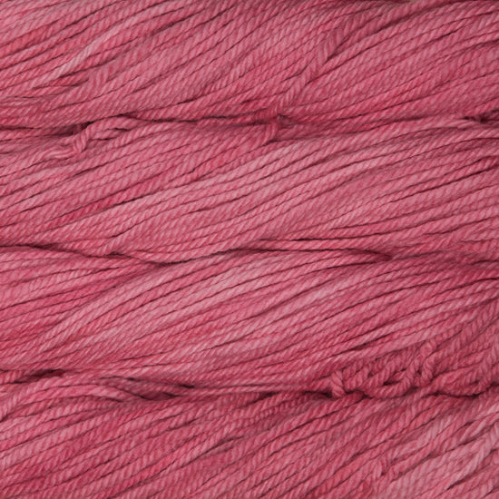 malabrigo chunky yarn colour close up -pink cactus flower 100% Merino Wool