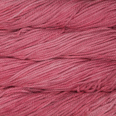 malabrigo chunky yarn colour close up -pink cactus flower 100% Merino Wool