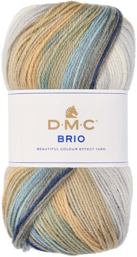 Best yarn for self-striping scarves, DMC Brio crochet patterns, colorful wool blend yarn for sweaters.