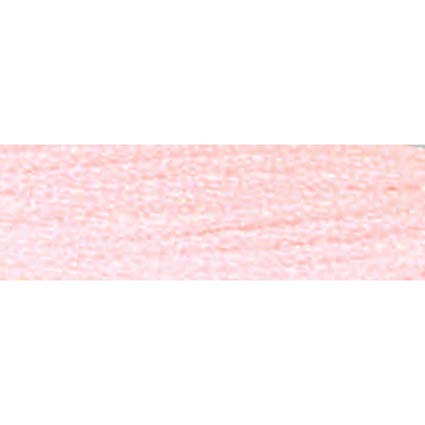 DMC Light Effects metallic embroidery floss in a 6-strand divisible thread, perfect for adding glittering details and holiday accents to cross-stitch projects in metallic baby pink
