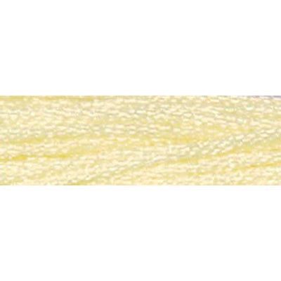 DMC Light Effects metallic embroidery floss in a 6-strand divisible thread, perfect for adding glittering details and holiday accents to cross-stitch projects in light cream colour