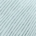 DMC Natura Just Cotton fingering weight yarn, ideal for detailed amigurumi and breathable summer garments, shown in a 50g ball in glaicer colour