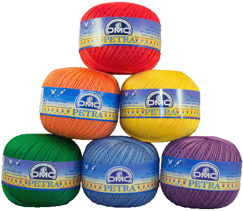 DMC Petra double-mercerized French cotton thread in various Color , ultra-smooth and shiny finish for crochet and knitting.