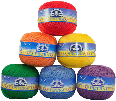 DMC Petra double-mercerized French cotton thread in various Color , ultra-smooth and shiny finish for crochet and knitting.