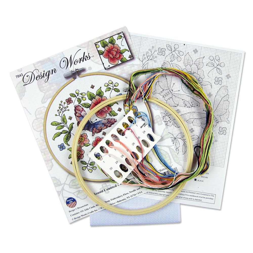 Stitch the beauty of transformation. Discover the superior charted detail and vivid palette of this premium counted kit. The premier boutique choice for plush, winged art.